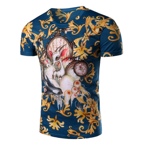 3D Trendy Deer Pattern T-shirt